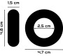 Powering Dzimumlocekļa gredzens 4.8CM PR05 caurspīdīgs