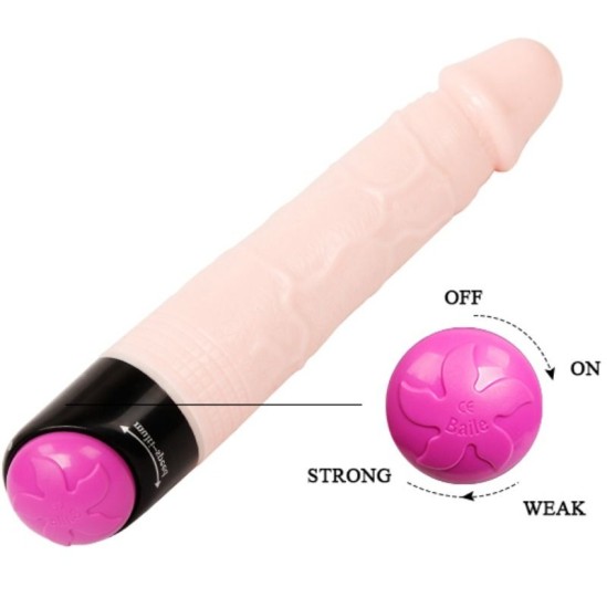 Baile Rotations SPALVINGAS seksas REALISTINIS Dildo VIBRAVIMAS IR SUKIMAS FUNKCIJA 24 CM