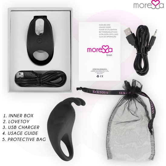 Moressa BRAD PREMIUM SILICONE TAASLAETAV MUST