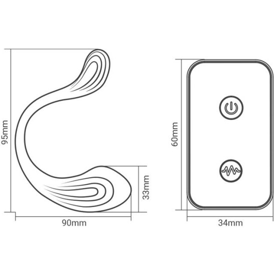 Intoyou Nami Vibrating Egg Remote Control Unibody