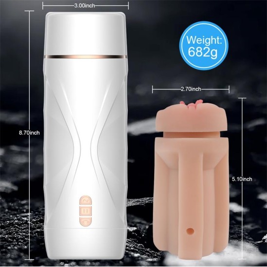 Juicy Lamour Riley Automatic Male Masturbator Vibration and Suction