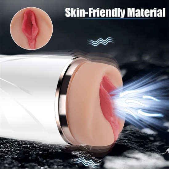 Juicy Lamour Riley Automatic Male Masturbator Vibration and Suction