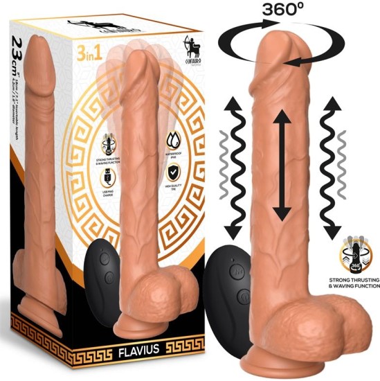 Centauro Flavius Dildo with Thrusting, 360? Waving and Vibration 9- 23 cm