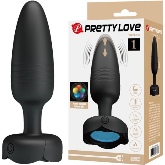 Prettylove Tarion Butt Plug with Vibration and Thrusting