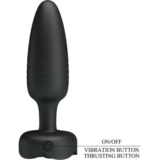 Prettylove Tarion Butt Plug with Vibration and Thrusting