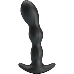 Prettylove Yale Butt Plug with Vibration Black