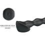 Prettylove Yale Butt Plug with Vibration Black