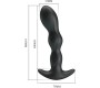Prettylove Yale Butt Plug with Vibration Black