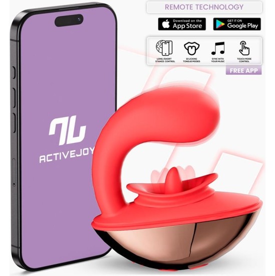 Intoyou App Series Rondy Vibrating and Licking Tongue Stimulator with App