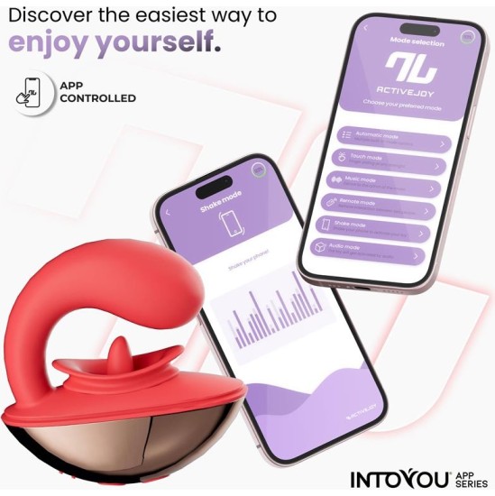 Intoyou App Series Rondy Vibrating and Licking Tongue Stimulator with App