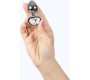Secret Play Clear Crystal Heart Metal Butt Plug Size S