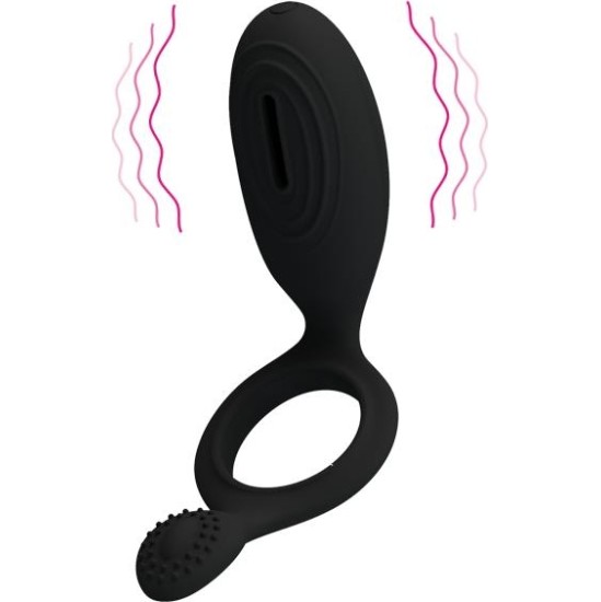 Prettylove Pretty Love Cock Ring Ethel Black