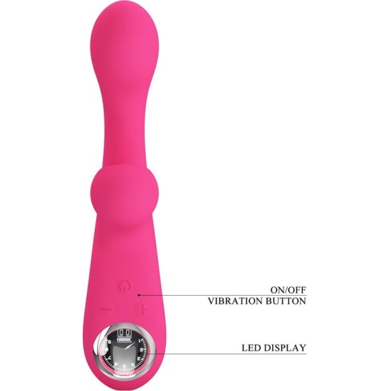 Prettylove Skylar Bunny Vibrator and Thumping  Pink