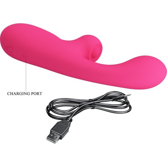 Prettylove Skylar Bunny Vibrator and Thumping  Pink