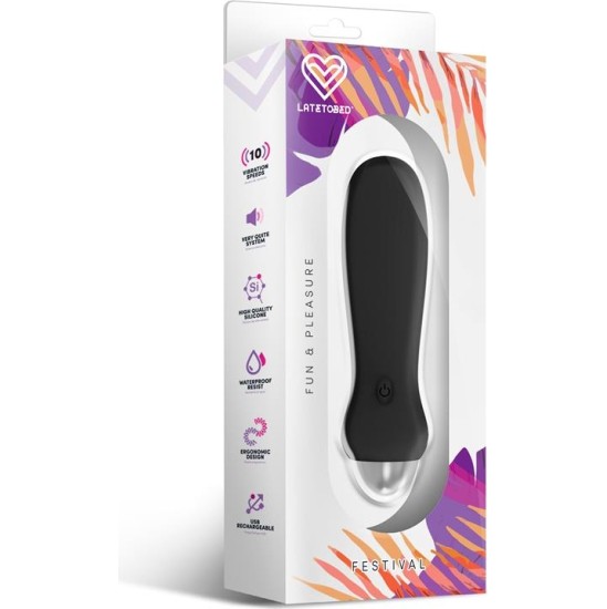 Festival Luxo Stimulator 10 Speeds Black