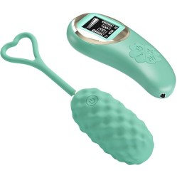 Prettylove Vivian Vibrating Egg with Digital Screen Remote Control Green