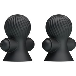 Prettylove Nipple Sucker with Vibration Black