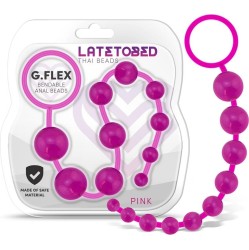 Latetobed G.Flex Bendable Thai Anal Beads Pink