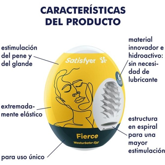 Satisfyer Set 3 Masturbator Eggs Fierce Model