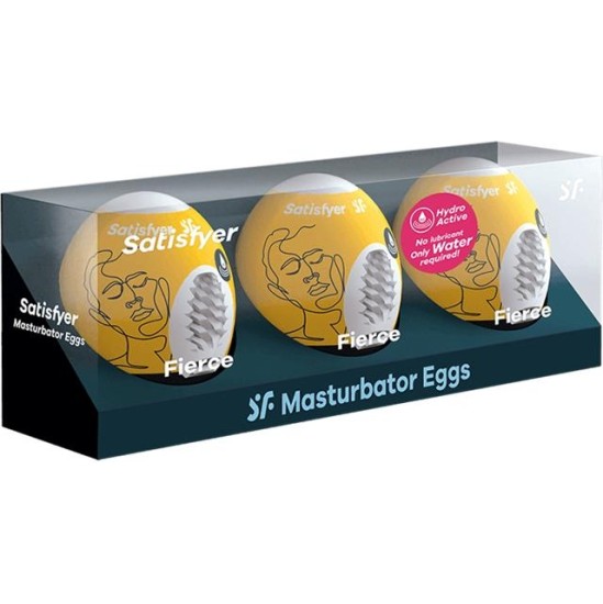 Satisfyer Set 3 Masturbator Eggs Fierce Model