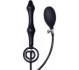 Latex Play Inflatable Anal Plug with Double Balloon and Pump