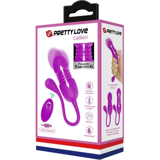 Prettylove Callieri Vibrating Egg with Thrusting and Remote Control