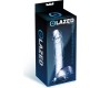Glazed Realistic Dildo with Testicles Crystal Material 20 cm