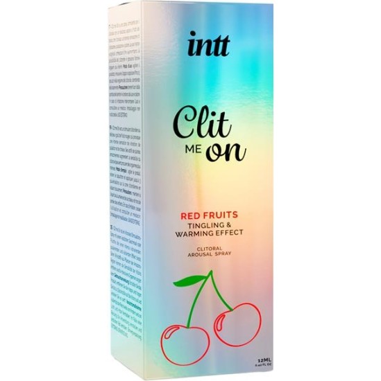 Intt Clitoris Stimulator Spray Clit Me On Red Fruits 12 ml