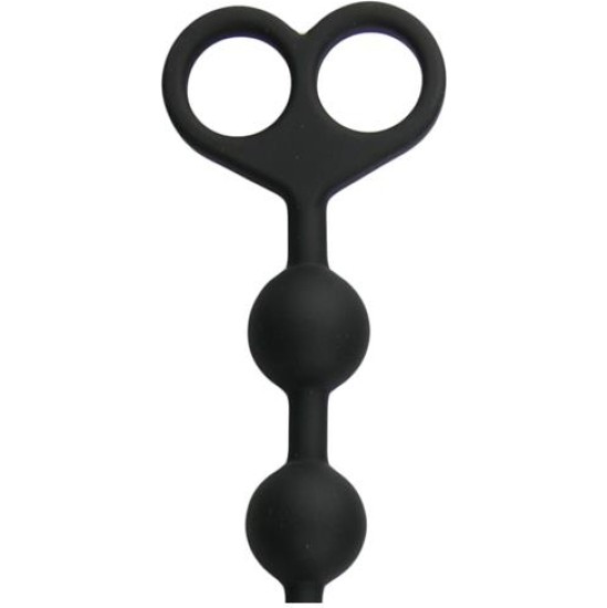 Easytoys Long Anal Beads Black
