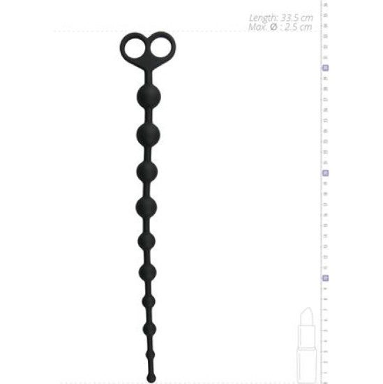 Easytoys Long Anal Beads Black