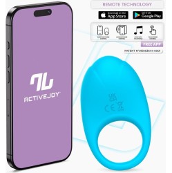 Intoyou App Series Ringo Vibrating Ring with App Unibody Blue