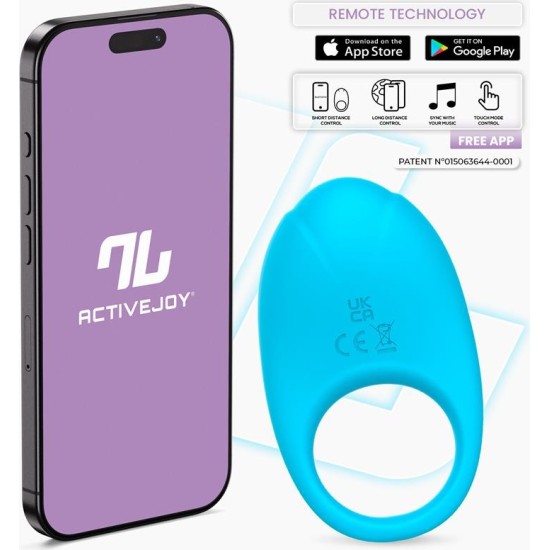 Intoyou App Series Ringo Vibrating Ring with App Unibody Blue