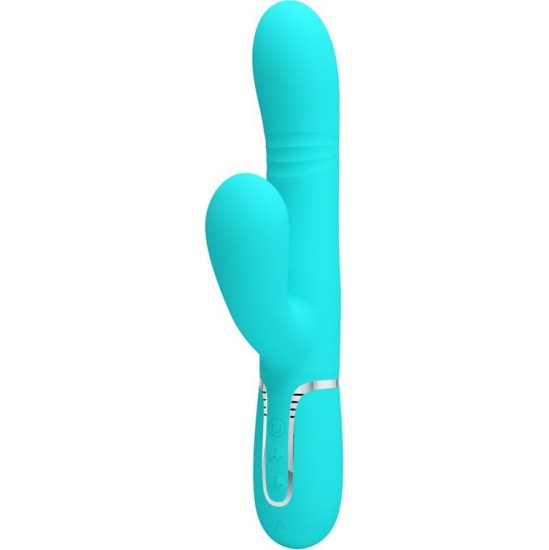 Prettylove Mariana Vibrator 4 in 1 Silicone Turquoise