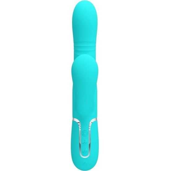 Prettylove Mariana Vibrator 4 in 1 Silicone Turquoise