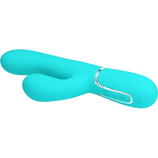 Prettylove Mariana Vibrator 4 in 1 Silicone Turquoise