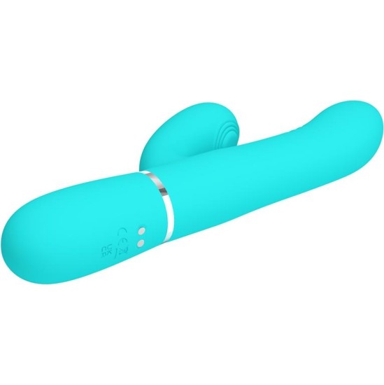 Prettylove Mariana Vibrator 4 in 1 Silicone Turquoise