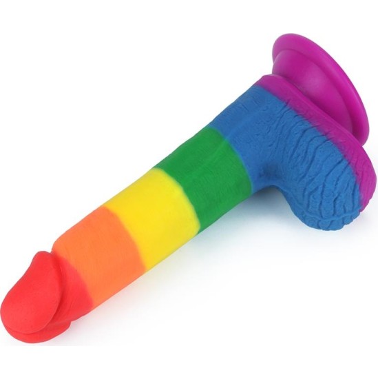 Lovetoy Dildo Prider 7.5 Liquid Silicone LGBT