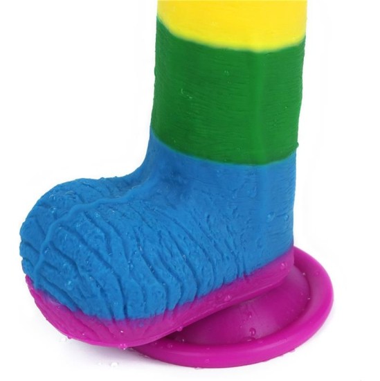 Lovetoy Dildo Prider 7.5 Liquid Silicone LGBT