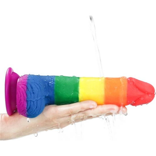 Lovetoy Dildo Prider 7.5 Liquid Silicone LGBT