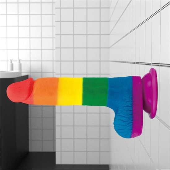 Lovetoy Dildo Prider 7.5 Liquid Silicone LGBT