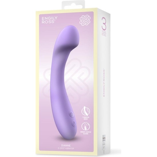 Engily Ross Dianne Vibe Liquid Silicone Unibody G-Spot Bendable USB