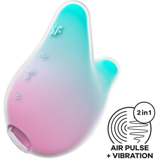 Satisfyer Clit Sucker Mermaid Vibes Mint and Pink