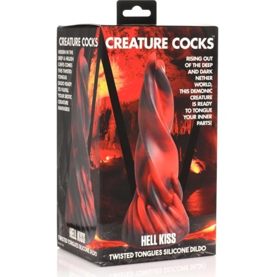 Creature Cocks Hell Kiss Twisted Tongues Dildo 7,4