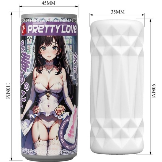 Prettylove 3D Can Shaped Male Masturbator