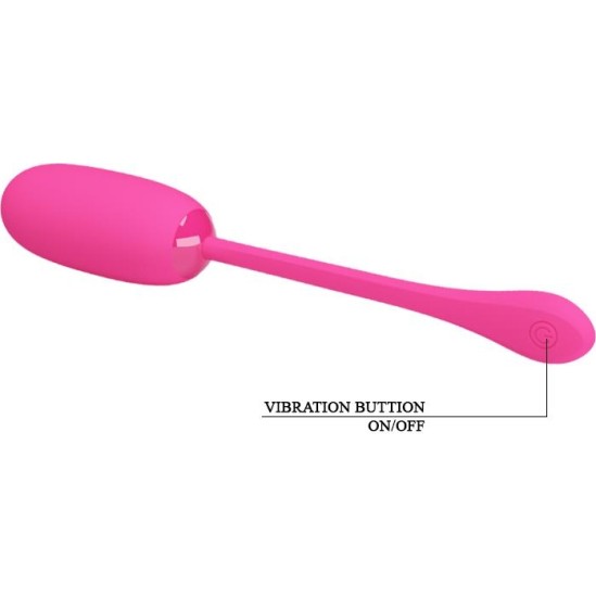 Prettylove Vibrating Egg Julius USB Silicone Pink