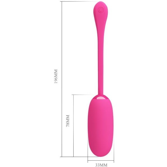 Prettylove Vibrating Egg Julius USB Silicone Pink