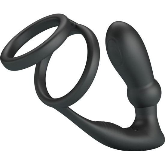 Prettylove Emoni Vibrating Butt Plug and Cock Ring