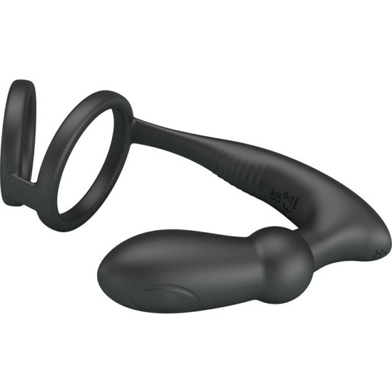 Prettylove Emoni Vibrating Butt Plug and Cock Ring