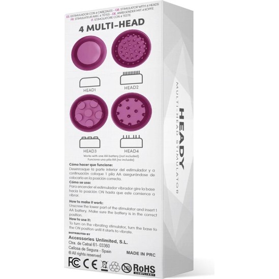 Latetobed Heady Stimulator Multi-Head Purple
