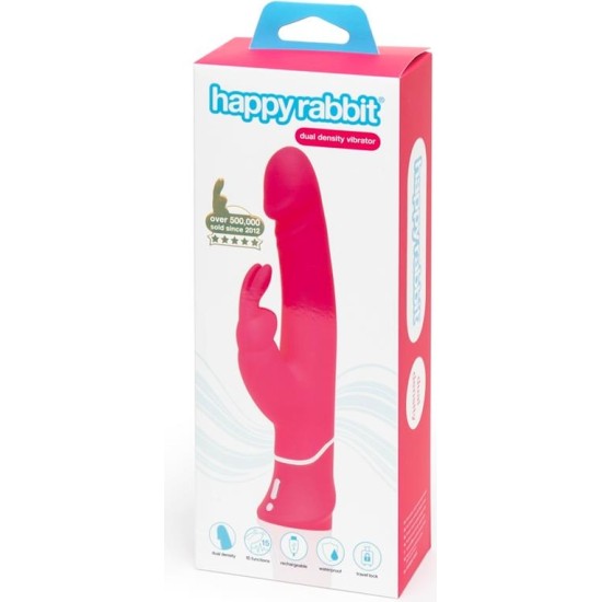 Happy Rabbit Realistic Dual Density Rabbit Vibe Pink